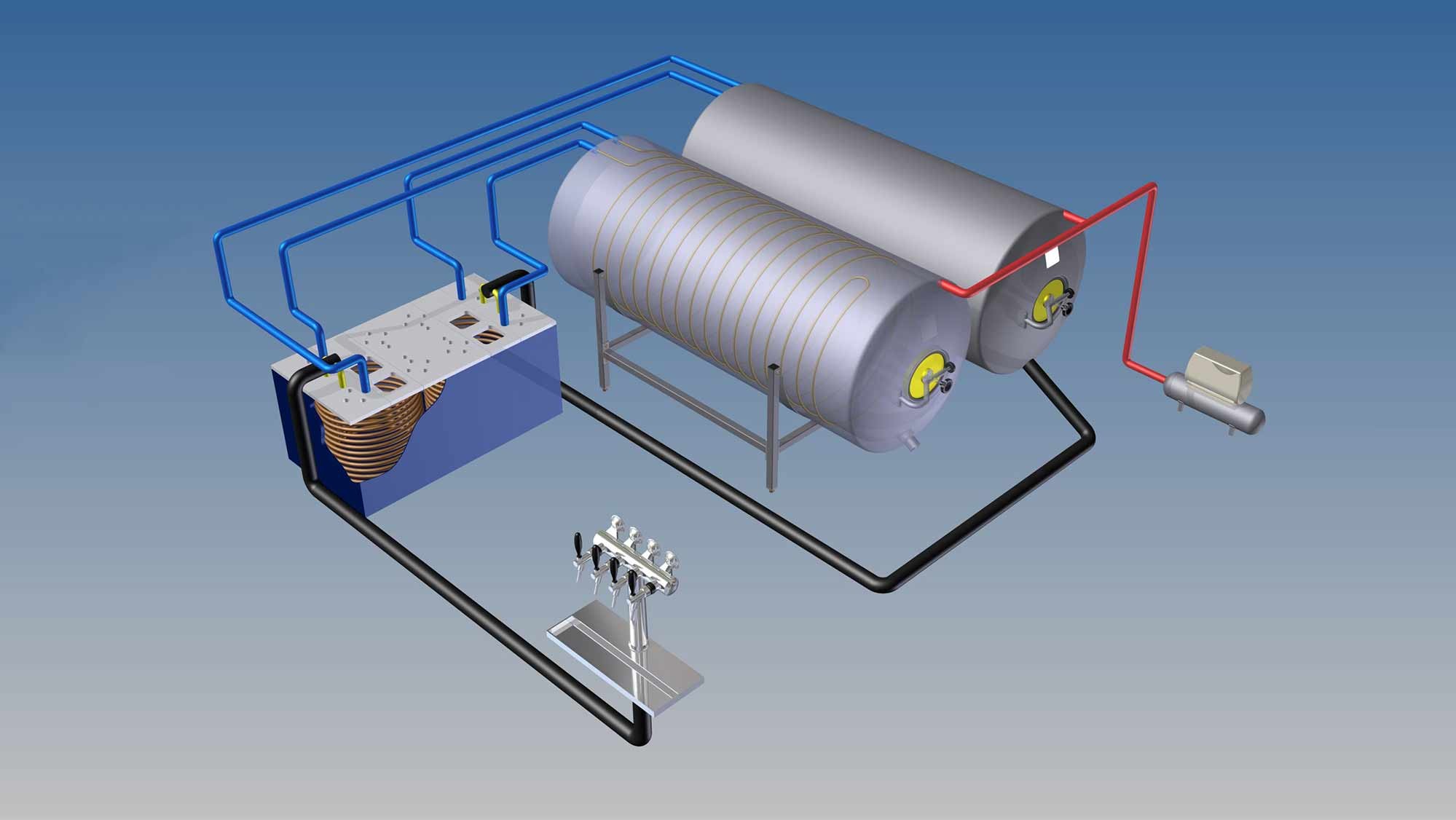 Kelderbier installatie FIB Beer Systems